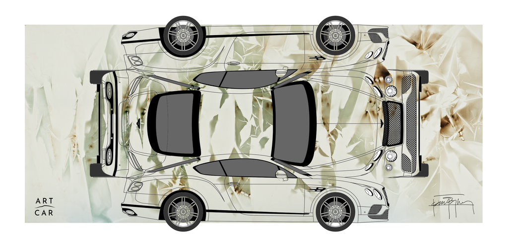 [ARTCAR_GT_BluePrintA3] ART CAR GT Fumée par Jean Boghossian Blueprint A3