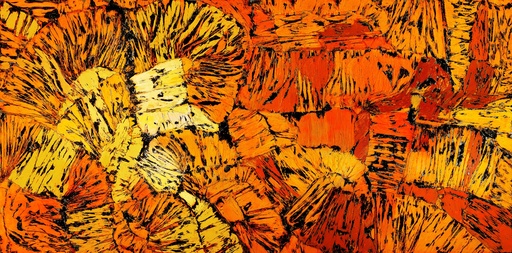 [Roy90x45ART+3]  R+O+Y Acrylique et Papier Brûlé Mixe ART CAR ART+3